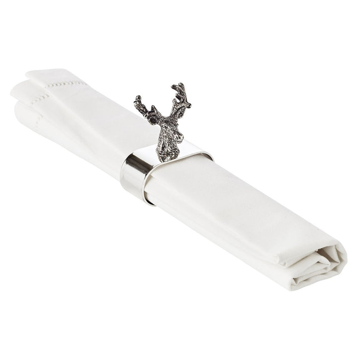 rond de serviette “Cerf” Plaqués argent fete fin annéell