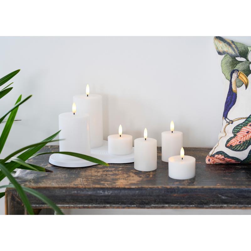 Bougies LED rechargeables en vrai cire 