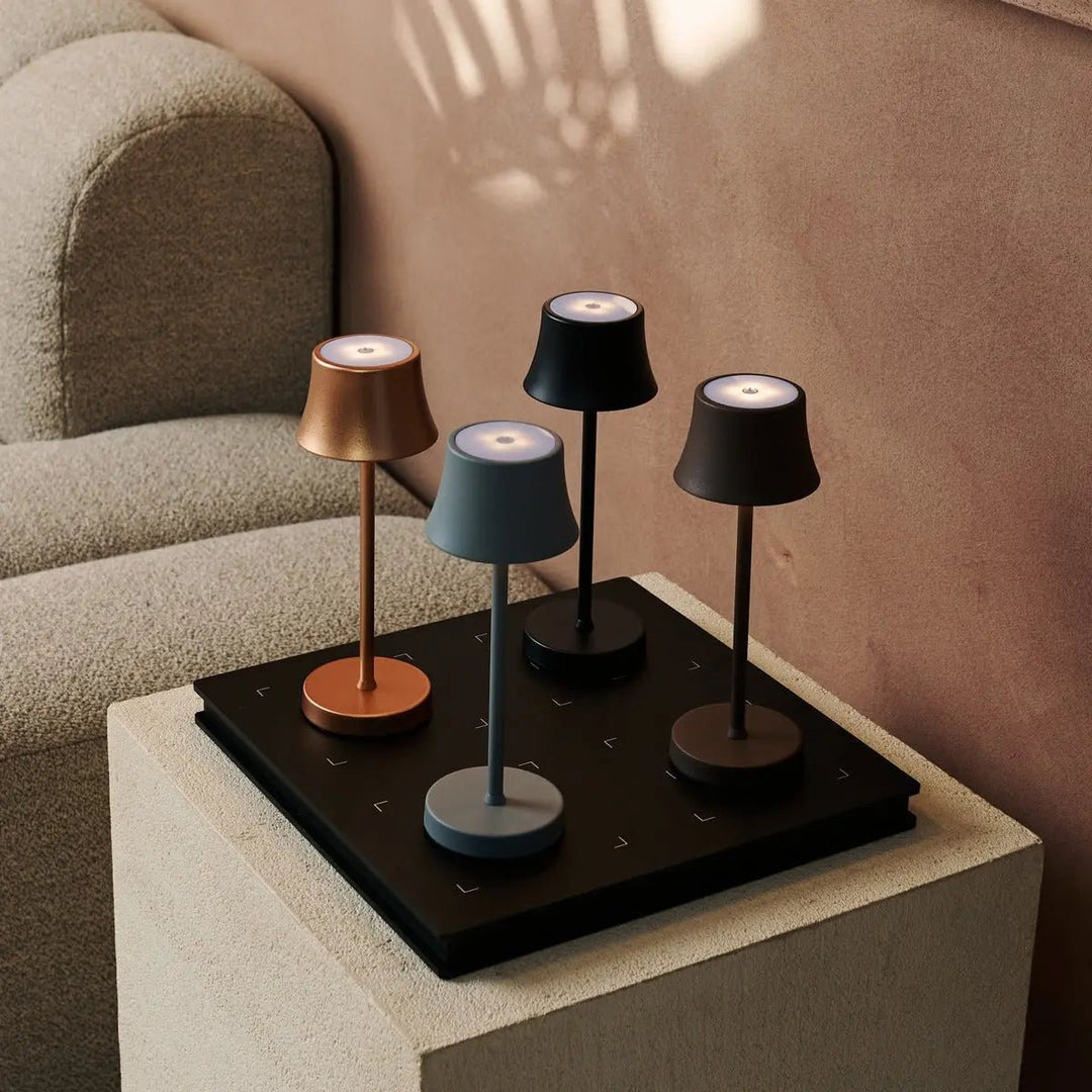 Midnight Black Rechargeable Table Lampe