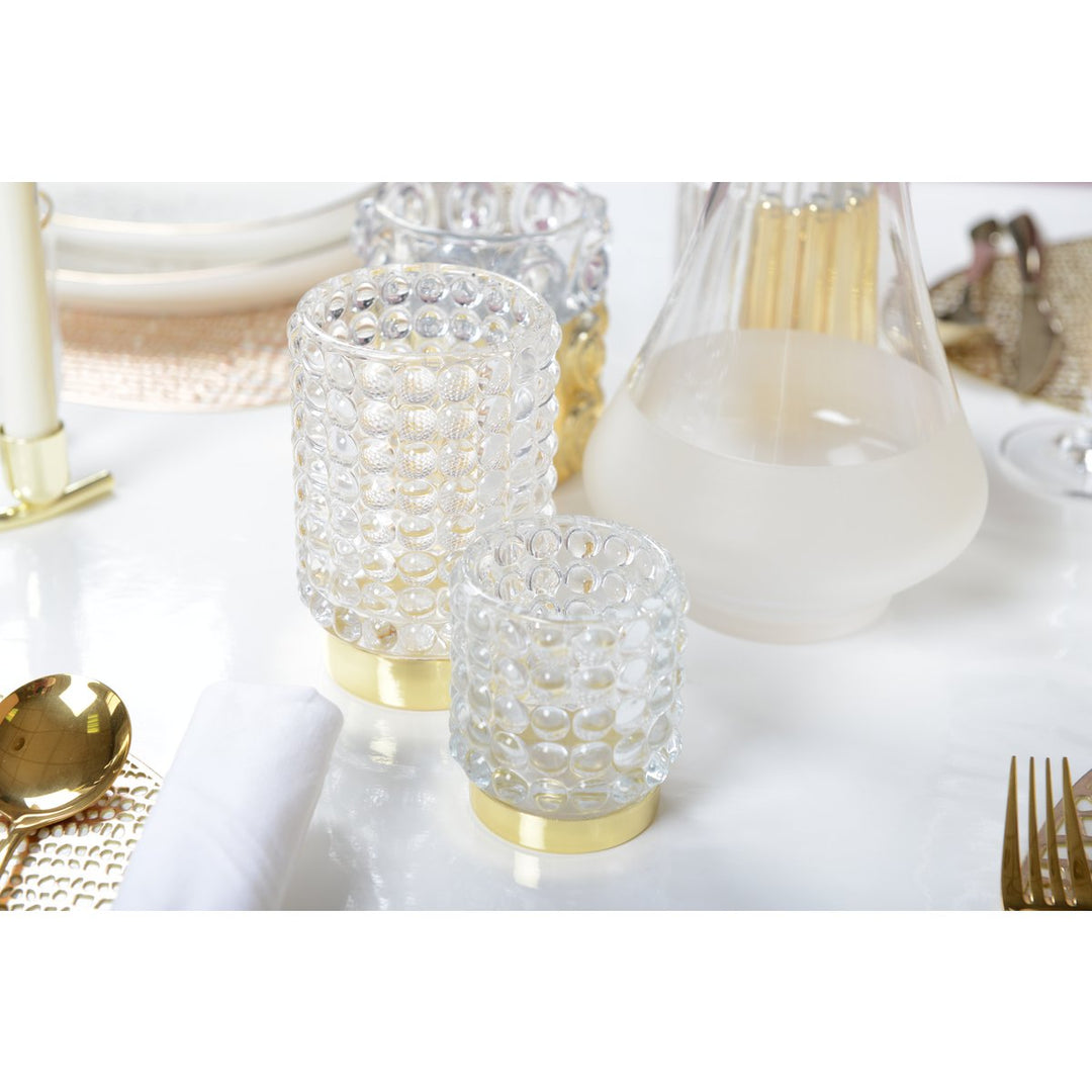 Bulle Gouden Glazen Kandelaar H13 cm