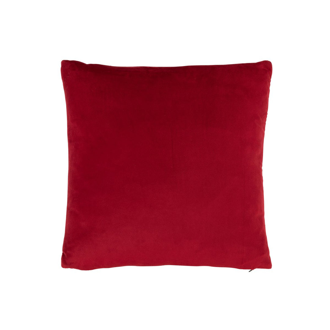 Coussin Flocon de neige - Acryl &amp; Polyester Rouge / Blanc