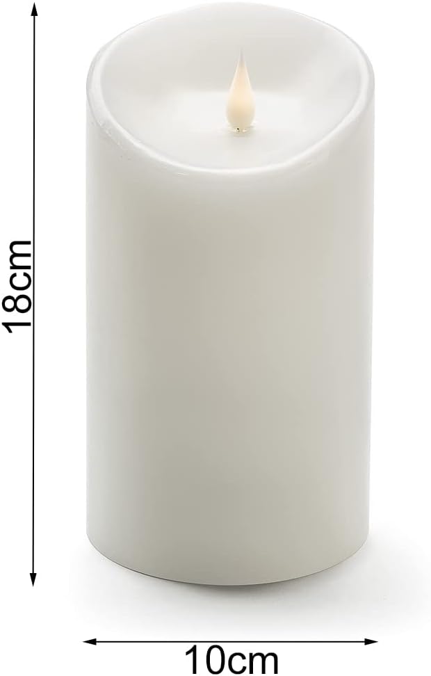 LED candle 18 cm | Wax | Battery