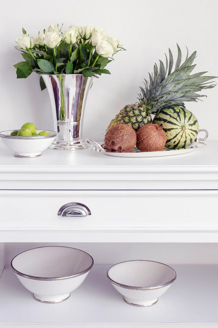 Vase Tromba H 25 cm | Quali plated Argentée