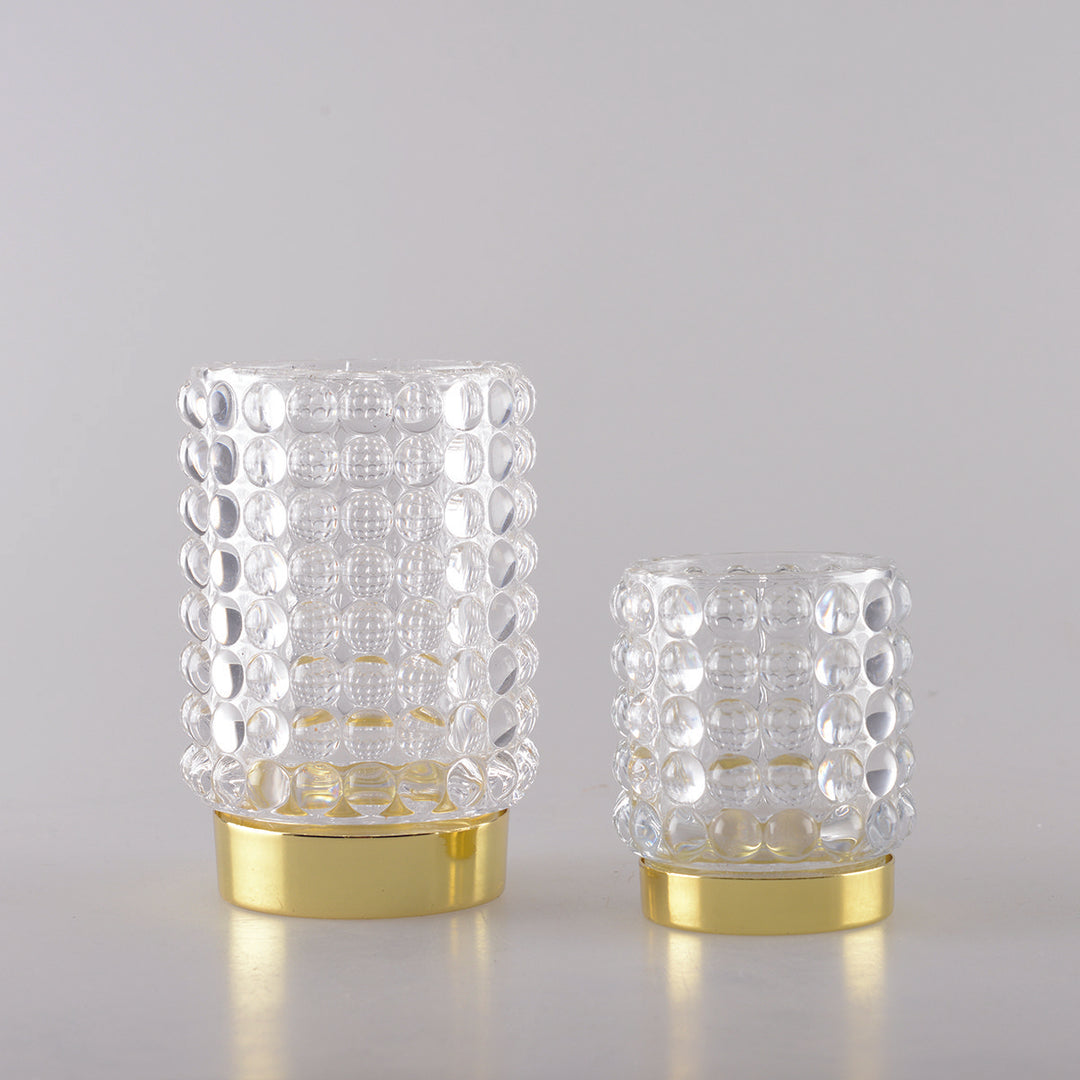 Bulle Gouden Glazen Kandelaar H13 cm