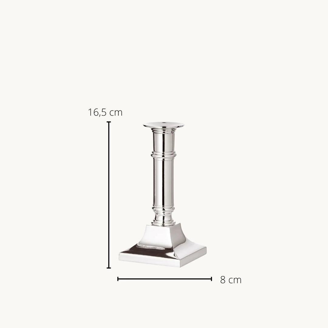 Kent H 16 cm | Bougeoir Argenté Anti-Ternissement