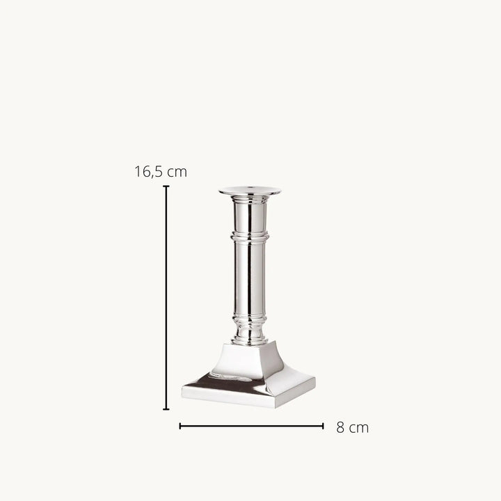 Kent H 16 cm | Bougeoir Argenté Anti-Ternissement