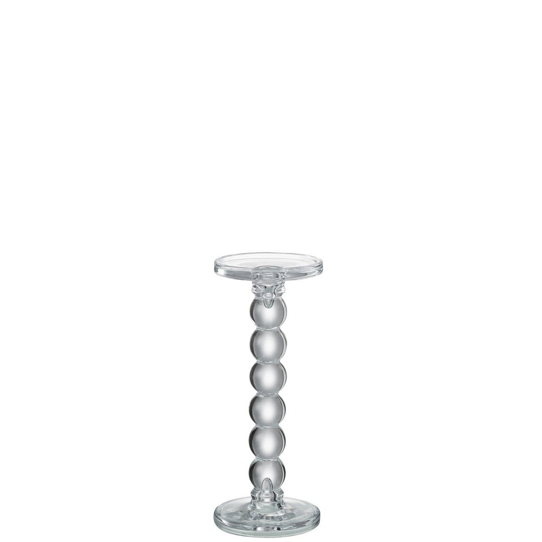 bougeoir en verre bougie pillier et chandelles