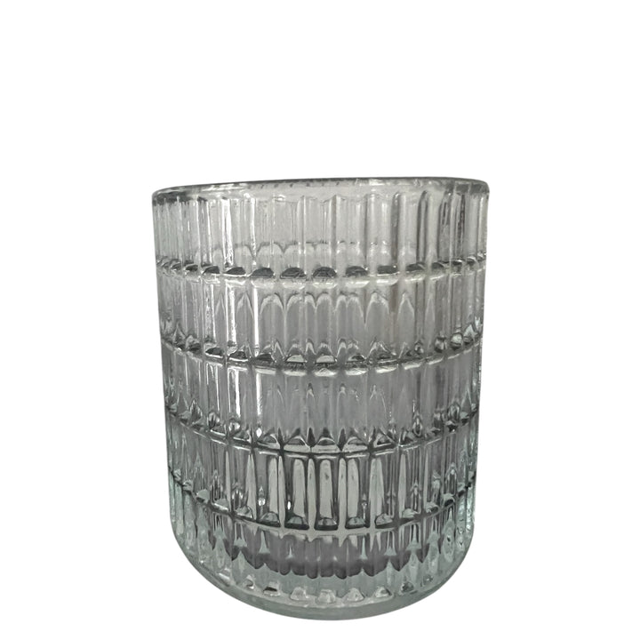 Lot de 8 photophores en verre – Pour bougies chauffe-plat