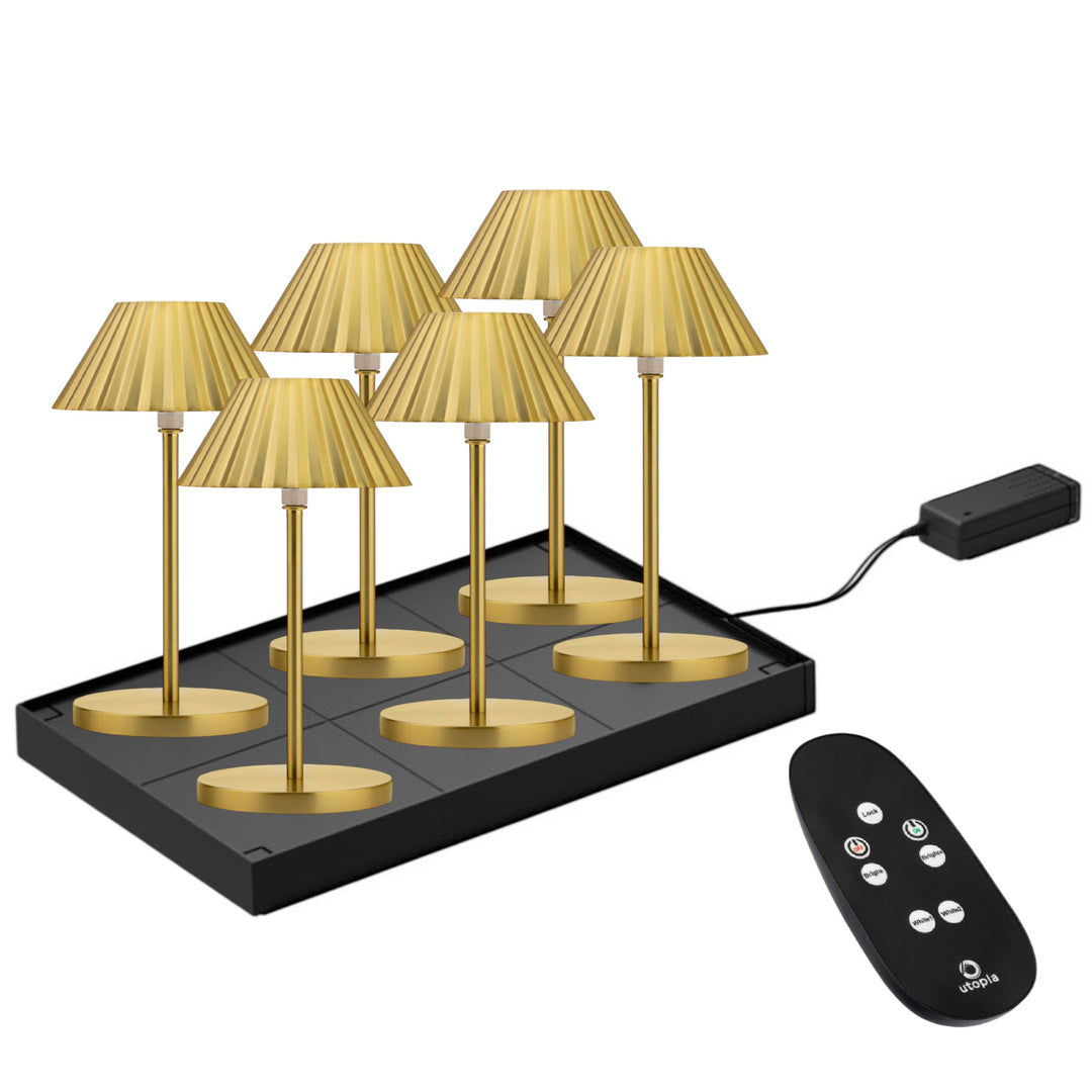 Lampe LED sans fil Aruba – H23 cm – Or brossé