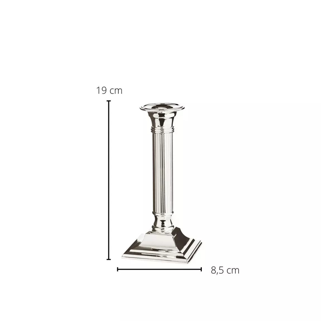 Lincoln H19 cm | Bougeoir tige cannelée | Anti-Ternissement