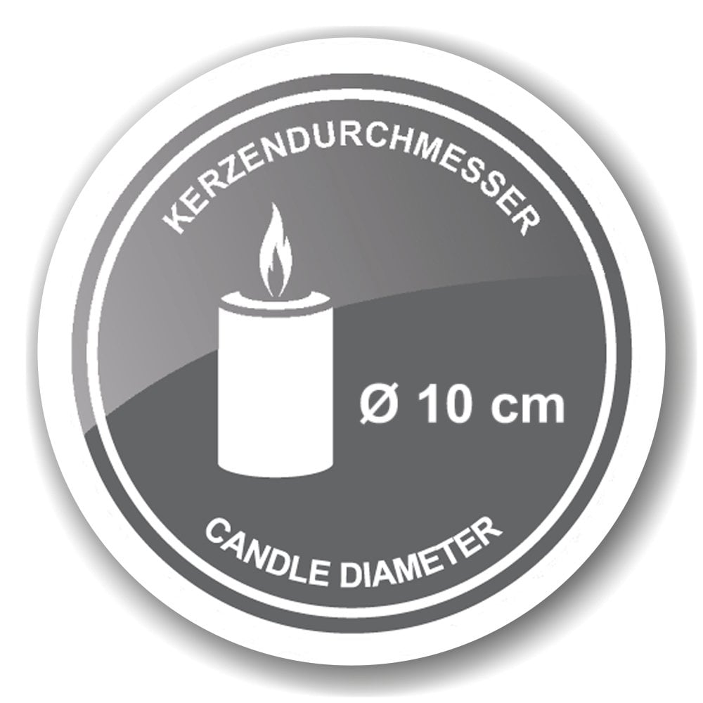 Bougeoir Cerf EDZARD – Aluminium nickelé, hauteur 20 cm