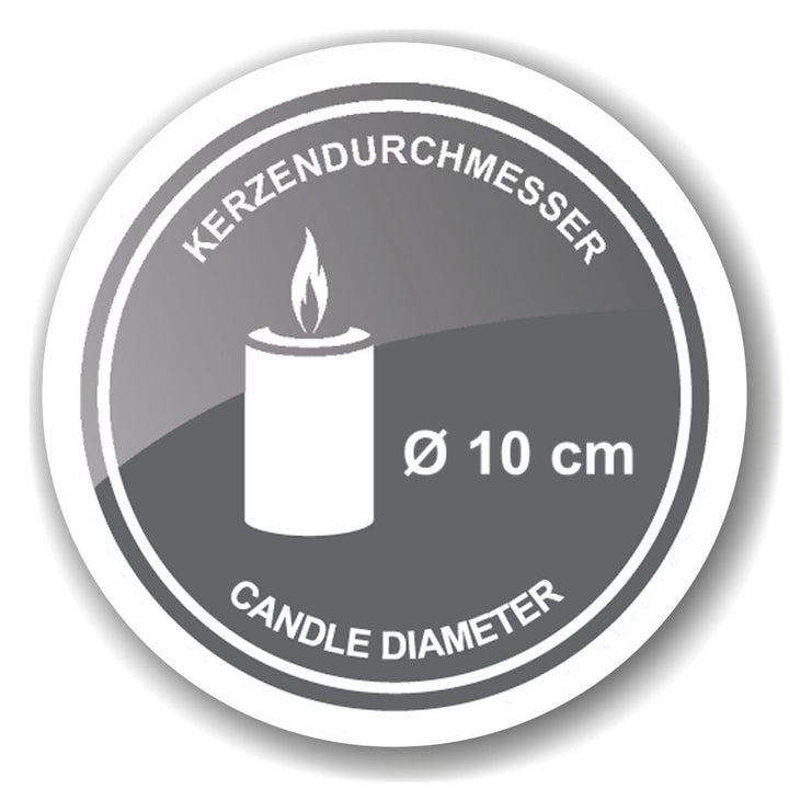 Bougeoir Cerf EDZARD – Aluminium nickelé, hauteur 20 cm