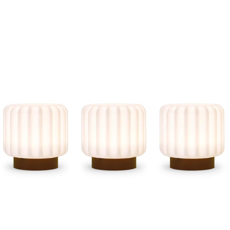 SET DE 3 LAMPE MINI DENTELLE ATELIER PIERRE TERRA