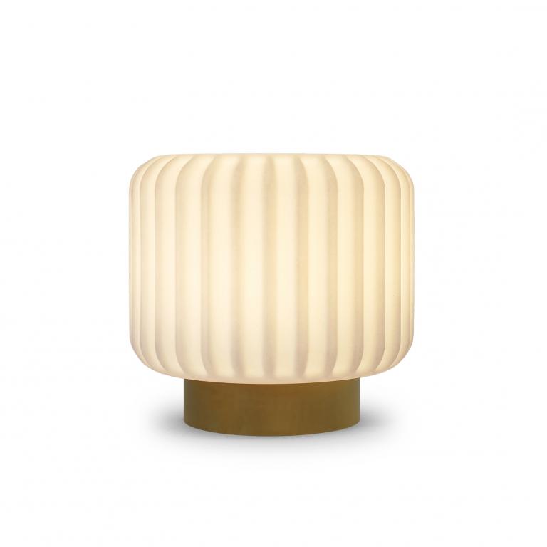 lampe rechargeable dentelle wide argile atelier piere