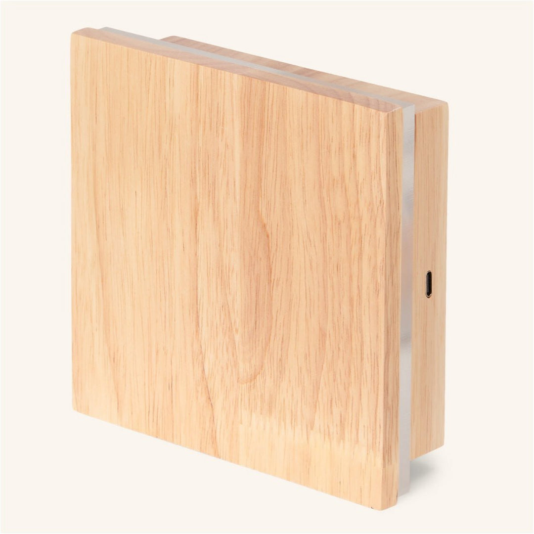 Applique murale sans fil Lane en bois brun clair – Rechargeable, à intensité réglable et en bois naturel 2