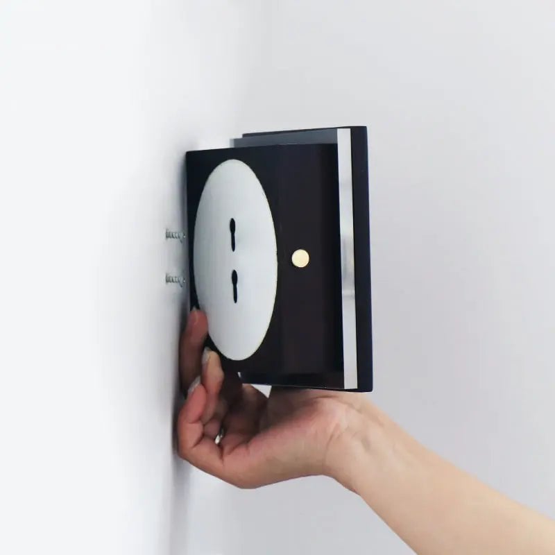 Applique murale sans fil noire Lane USB