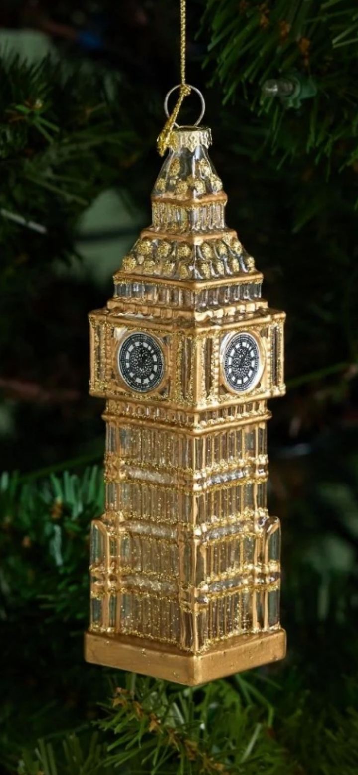 ORNEMENT BIG BEN LONDRE DECO NOEL