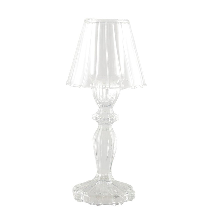 BOUGEOIR EN VERRE TRANSPARENT 
