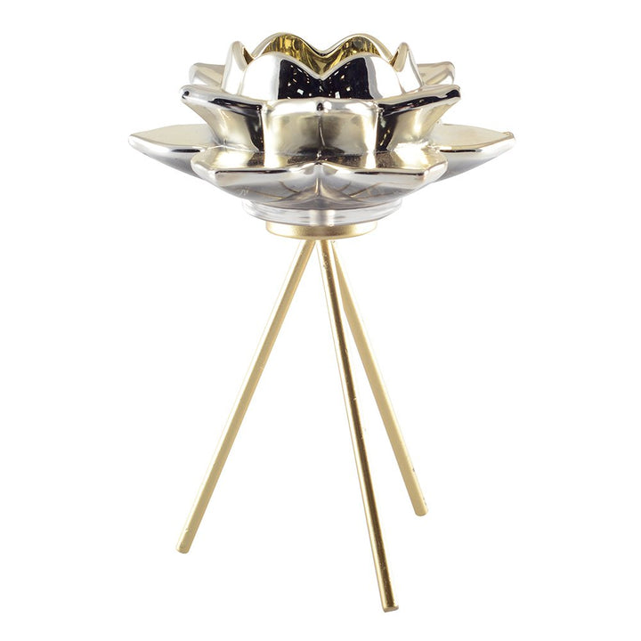 BOUGEOIR FLEUR EN VERRE