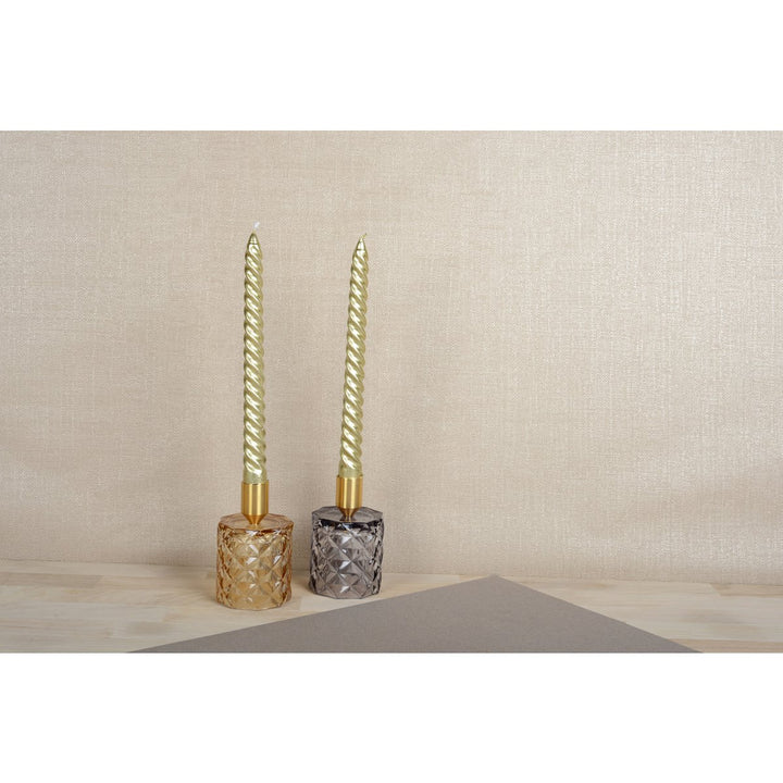 BOUGEOIR  VERRE DIAMAND