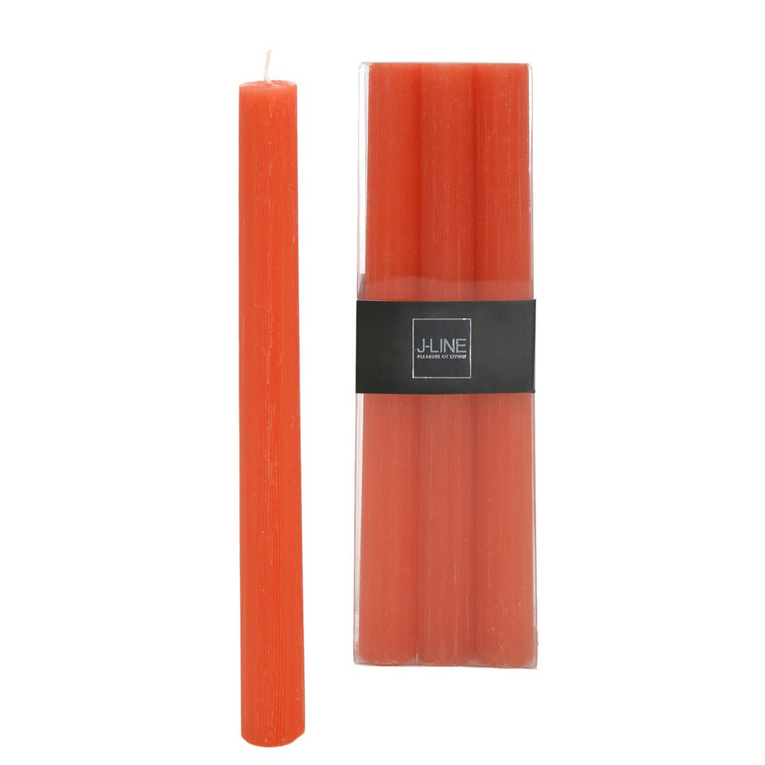 Boîte 6 Bougies Orange -9h