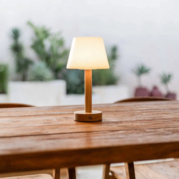 Bois clair | Dimmable | USB-C | 80h d’autonomie