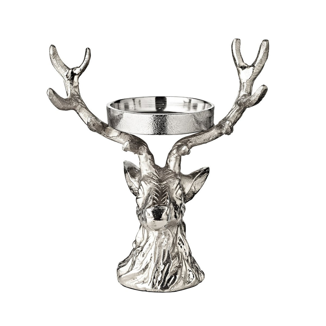 Bougeoir Cerf  – Aluminium nickelé