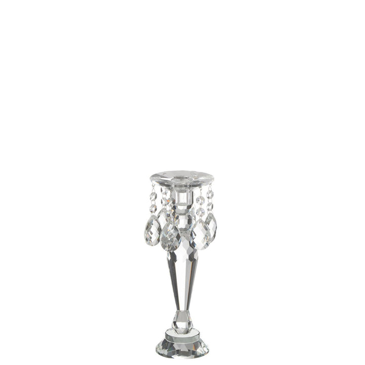 Bougeoir Louise en Cristal Transparent- Grand modèle