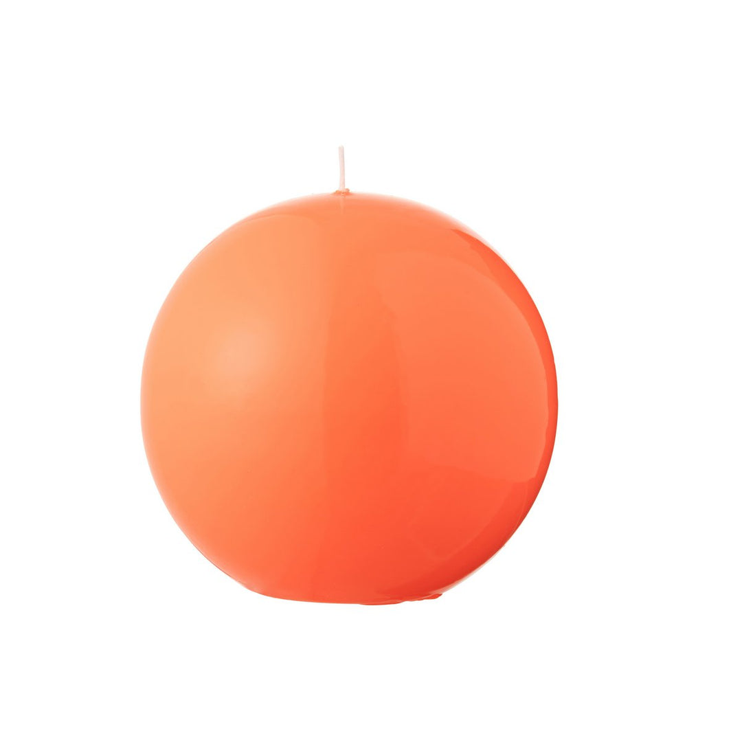 Bougie Boule Cire Fluo Rouge - 50 Heures