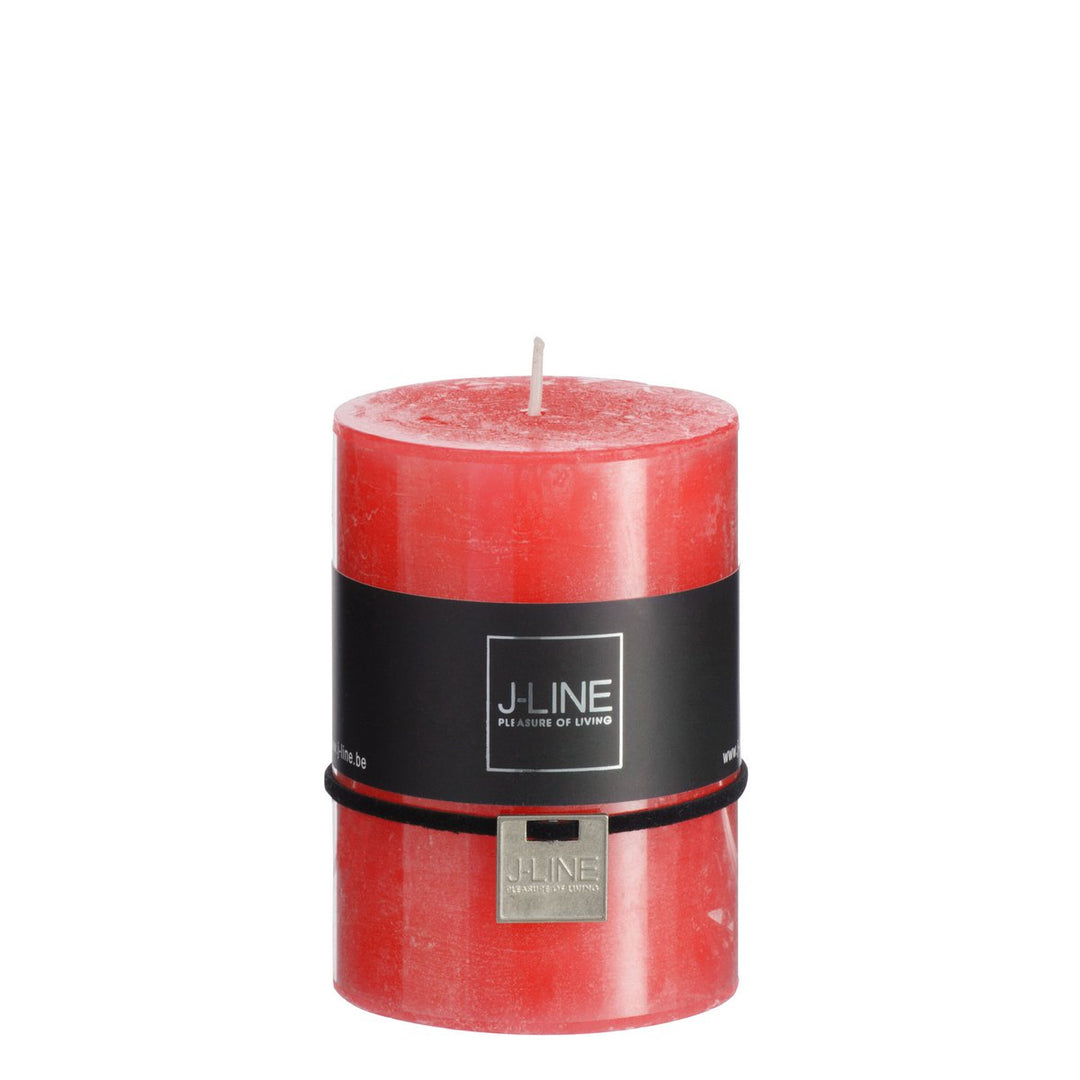 Bougie Cylindrique Rouge M - 39h