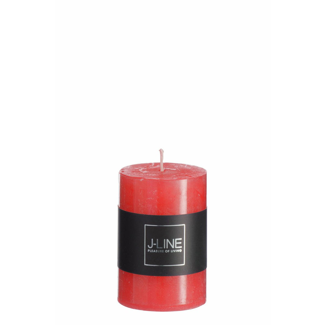 Bougie Cylindrique Rouge S - 18h&nbsp;