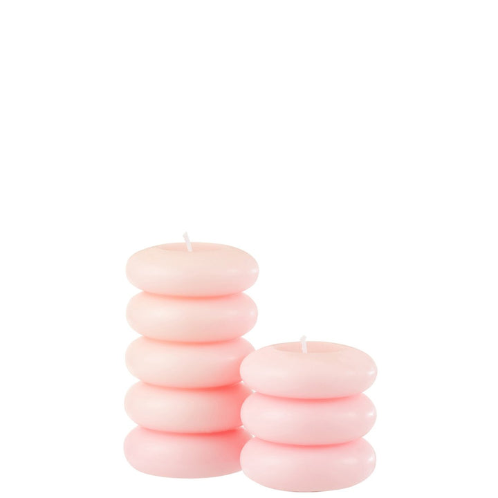 Bougie Macaron Rose Large - 10h