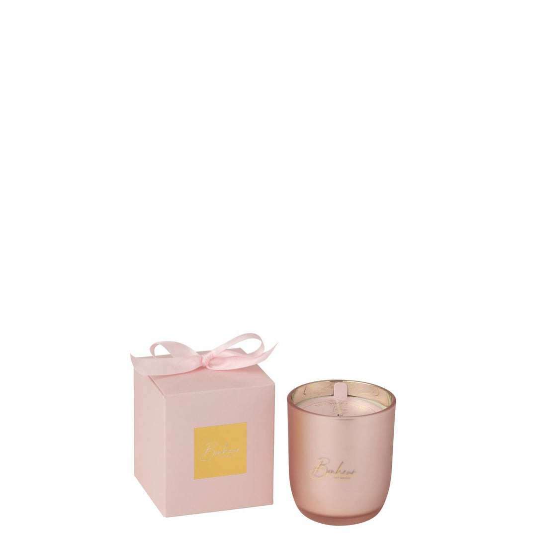 Bougie Parfumée Bonheur Rose 35h