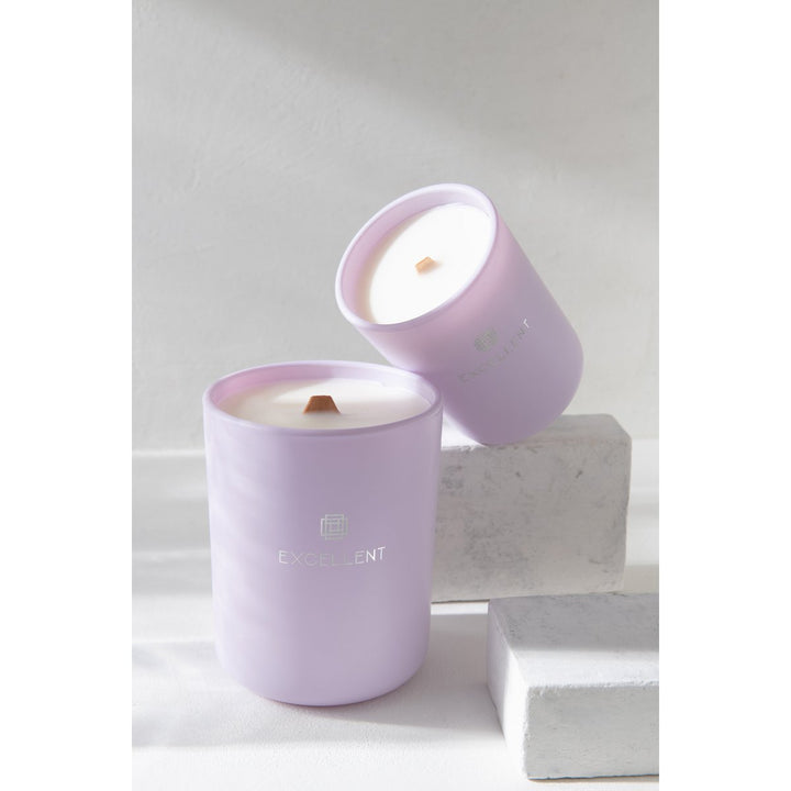 Bougie Parfumée Excellent en Verre Lila 80 heures