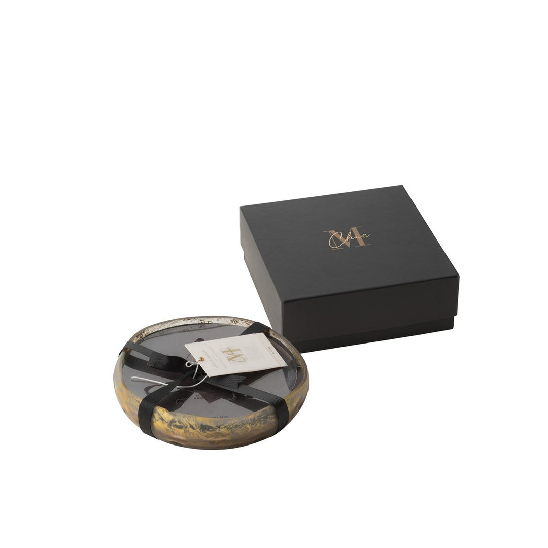 Bougie Parfumée M-Chic - Verre Or/Noir -Taille moyenne