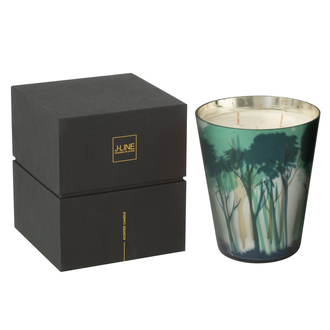 Bougie Parfumée Noa Forêt Soja Vert/Doré - 95H