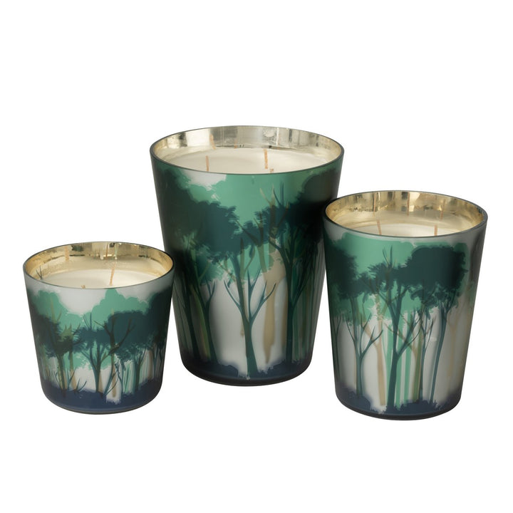 Bougie Parfumée Noa Forêt Soja Vert/Doré 