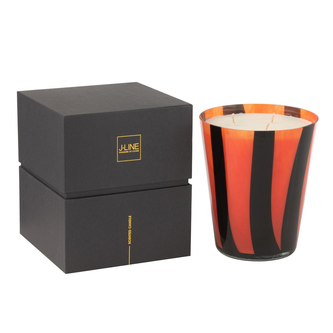 Bougie Parfumée Noa Lignes Orange Large - 95h