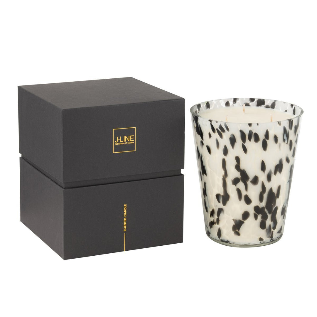 Bougie Parfumee Noa Noir-Blanc Large-95heures