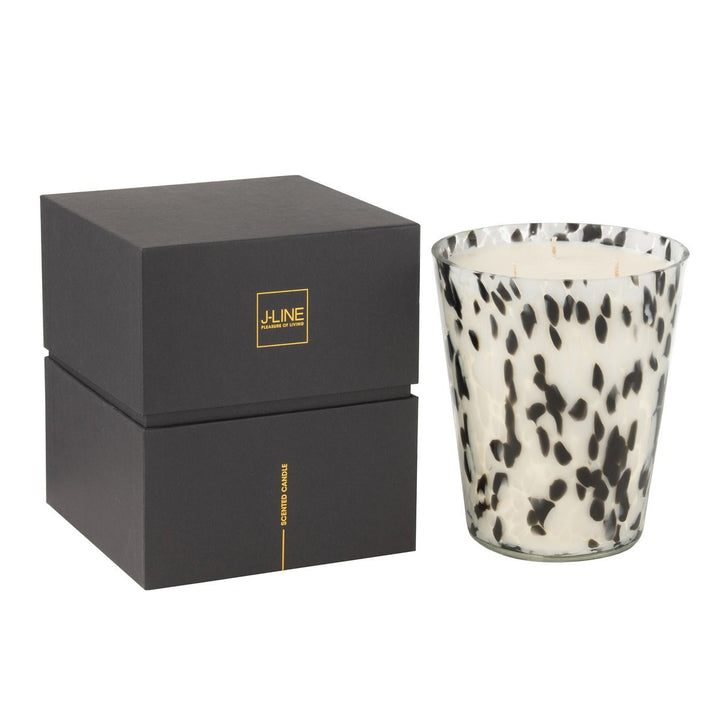 Bougie Parfumee Noa Noir-Blanc Large-95heures