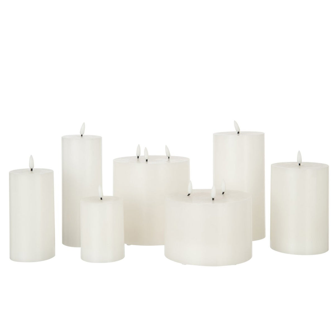  Bougies Led 3 Flames Blanc sans flamme