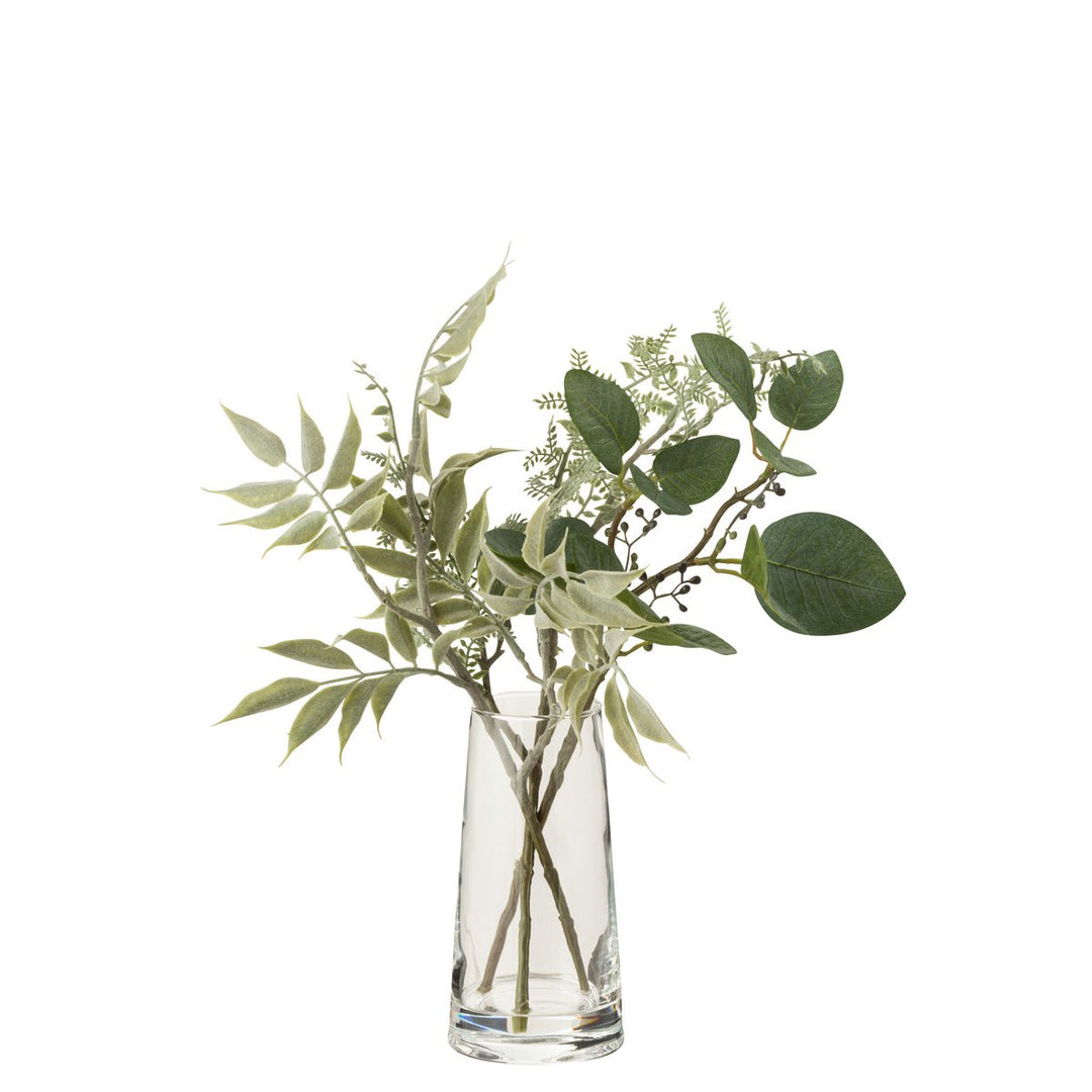 Bouquet de feuillage vert Artificielles en Vase