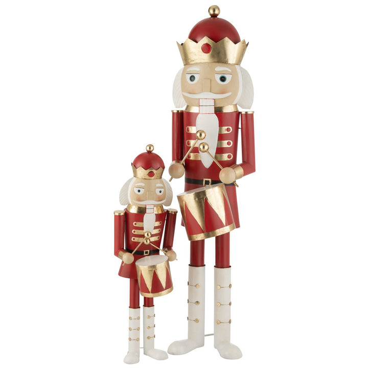 Casse-Noisette Tambour Fer Rouge Or XXL 