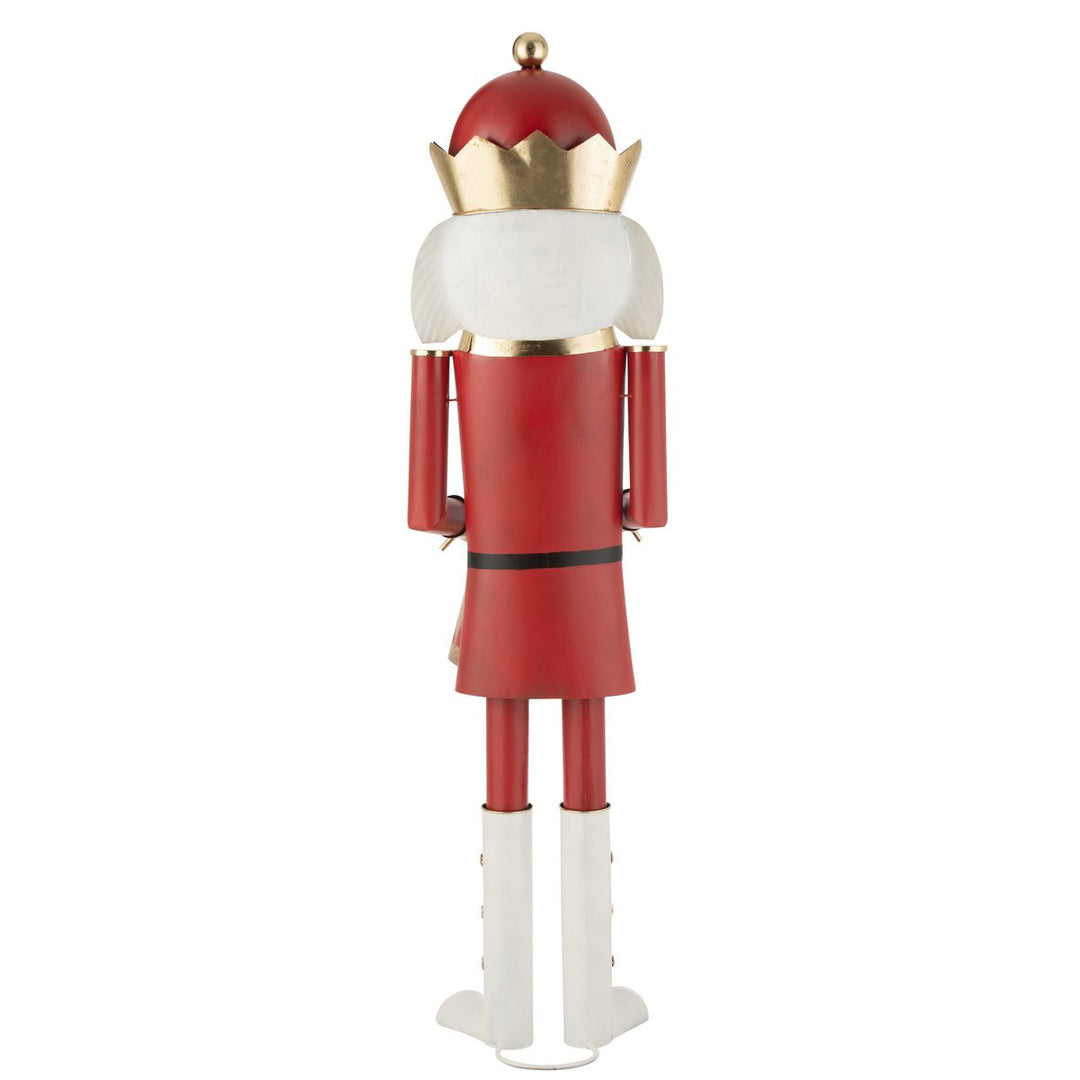 Casse-Noisette Tambour Fer Rouge et Or Grand Modéle H174cm