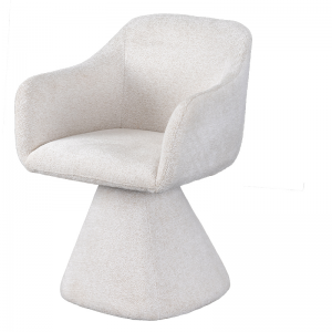 Chaise de salle à manger pivotante ILLINOIS, Venro beige 22