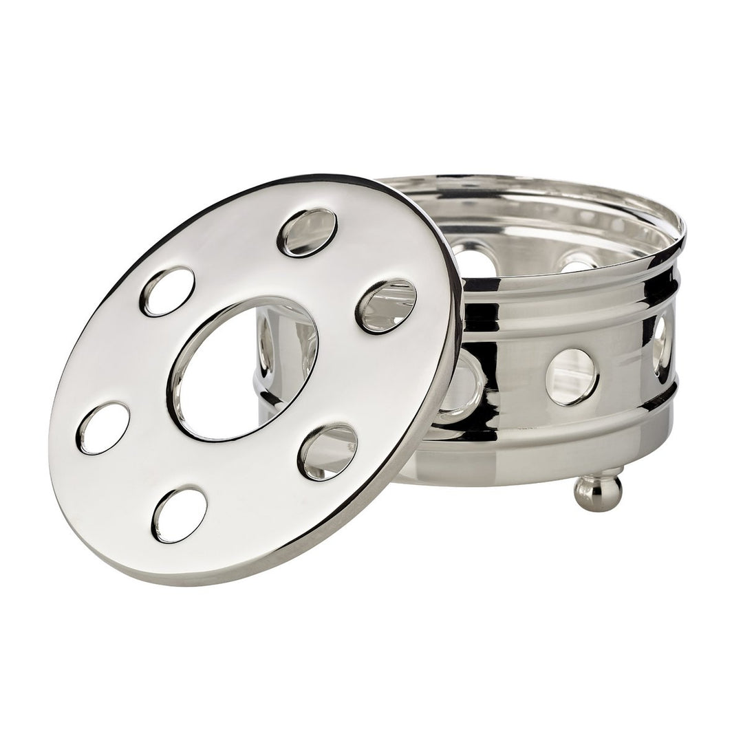Chauffe-Thiéière / Plat argent plaqué 