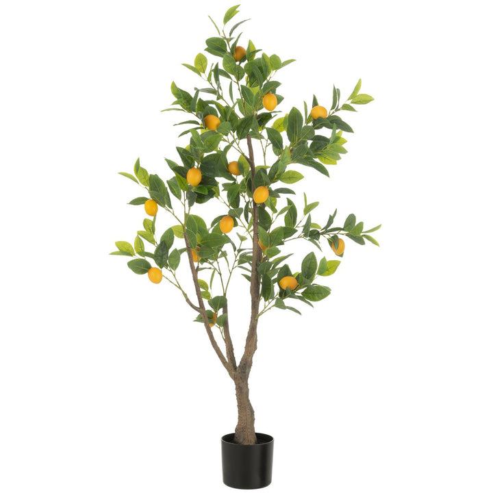 Citronnier Pot Artificiel Vert H 130 cm