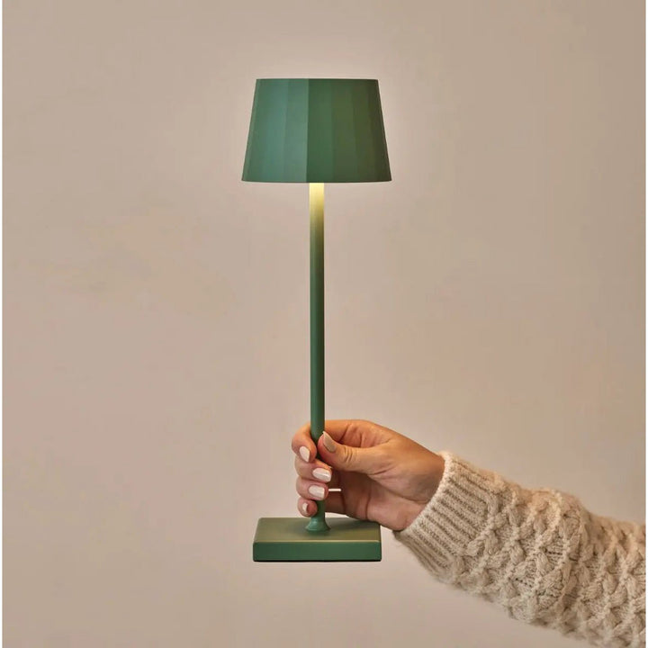 Combi Set Professional – 4 lampes de table rechargeables Wouter Sage Green et 1 station de recharge sans fil 