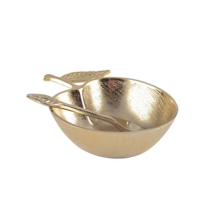 Coupelle Dorée en Forme de Pomme avec Cuillère – Élégance & Originalité