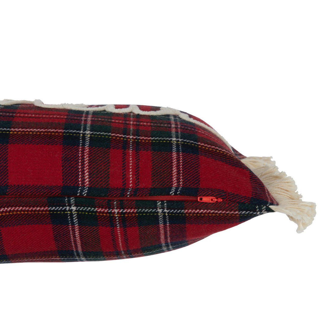 Coussin carreaux Bonheur 